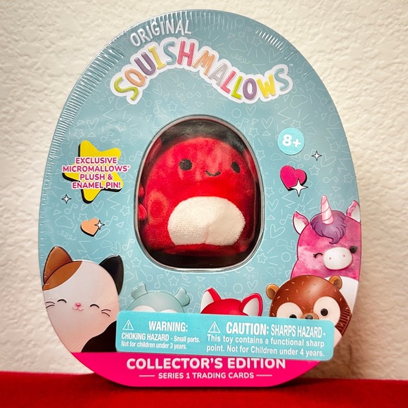 Squishmallow CARLOS the CRAB COLLECTOR’S TIN NEW UNOPENED - Picture 1 of 5